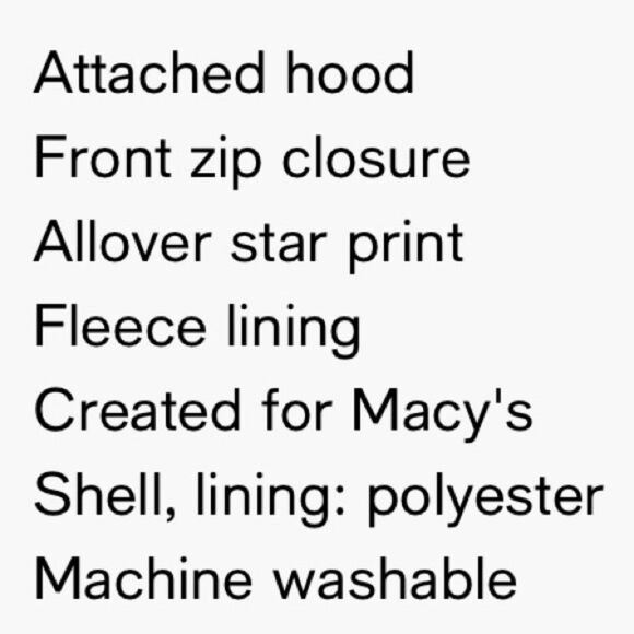 First Impressions Toddler Kids Star Print Winter Puffer Coat. 18 Months. - Picture 5 of 6